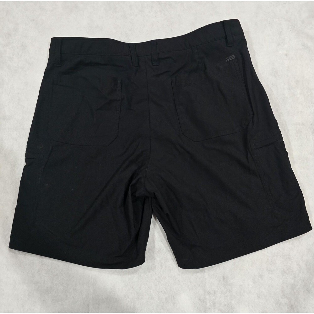 Chaps Mens Golf Shorts Size 34 Black Relaxed Fit 8" Inseam Flat Front Polyester - Picture 10 of 12